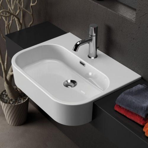 Lavabo semi-encastré