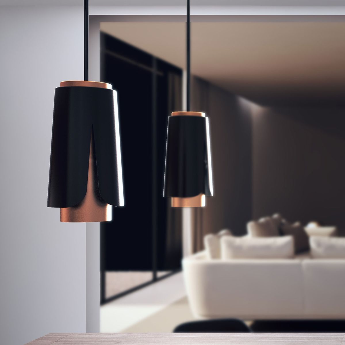 Lampe suspendue pour péninsule