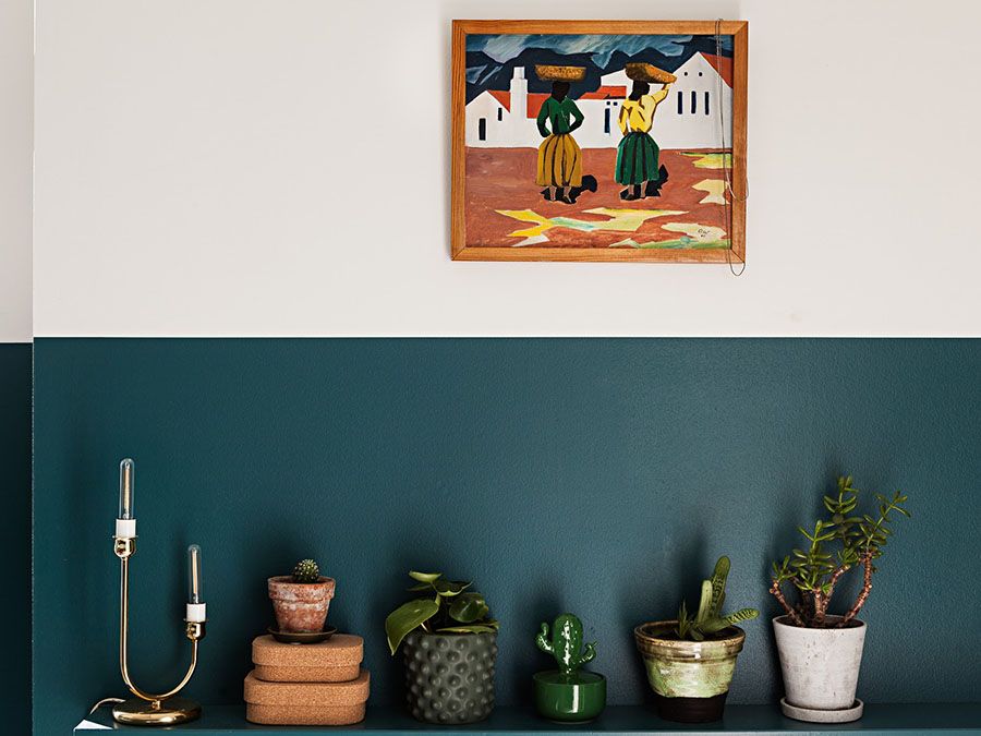 Murs à moitié peints, accents de couleur et autres idées à copier