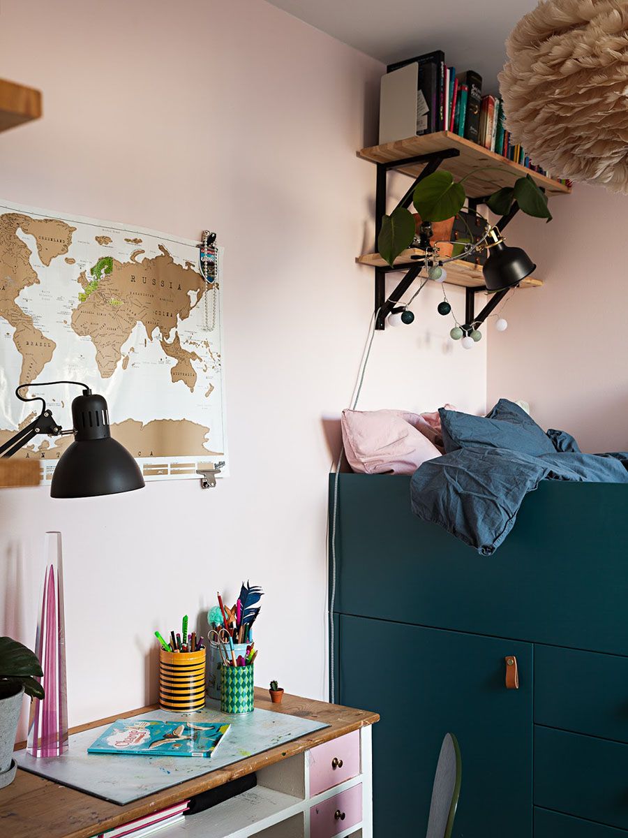 Murs à moitié peints, accents de couleur et autres idées à copier