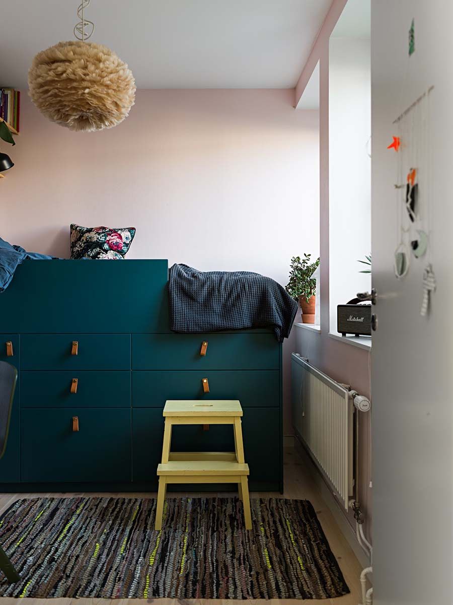 Murs à moitié peints, accents de couleur et autres idées à copier