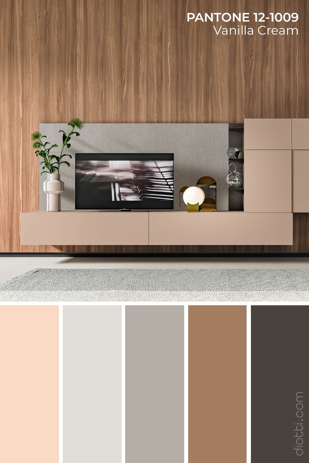 Nuances sélectionnées pour la palette Vanilla Cream de diotti.com