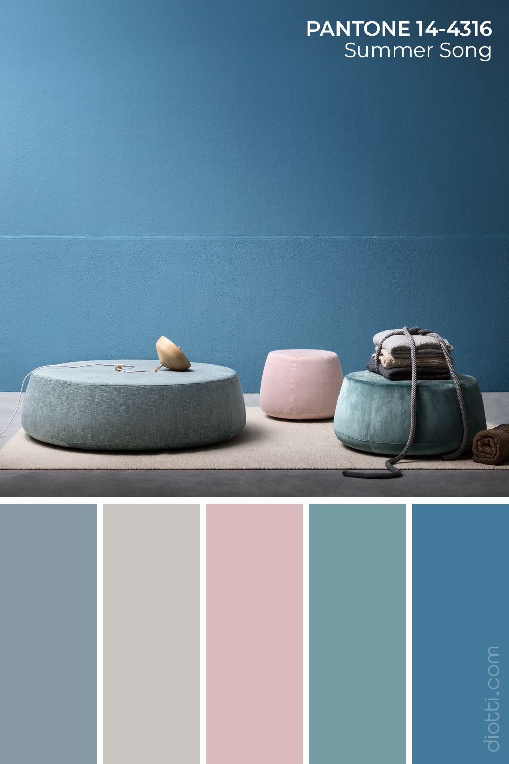 Palette Pantone Summer Song sélectionnée par diotti.com