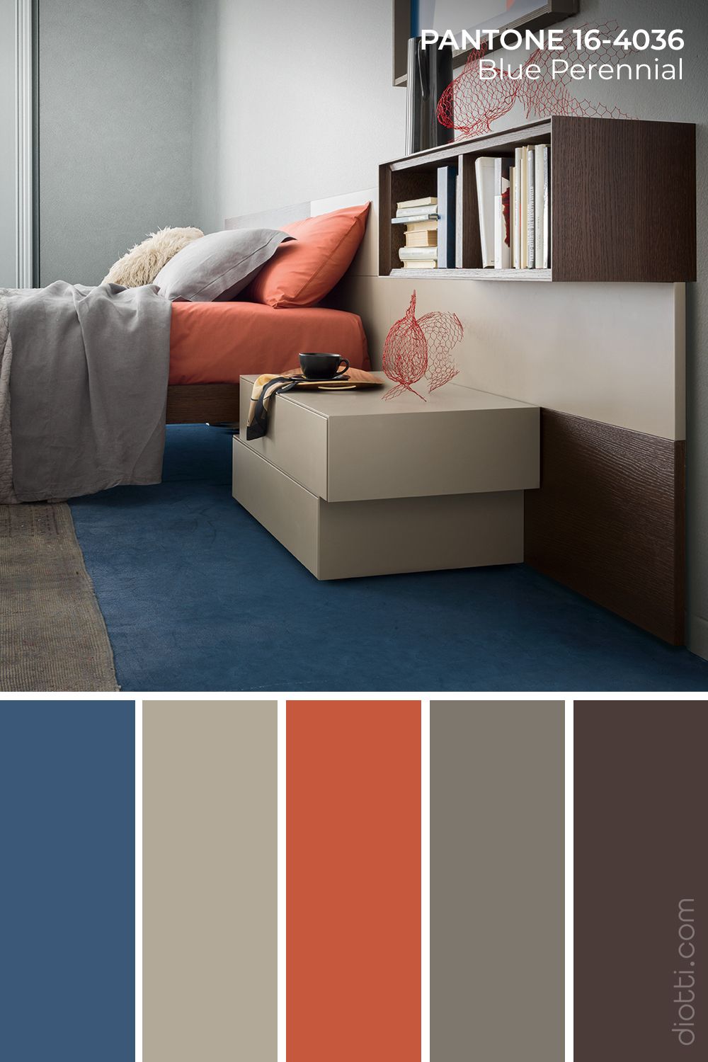 Schéma de couleurs Blue Perennial par diotti.com