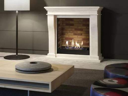 Un bel exemple de bio-cheminée à l