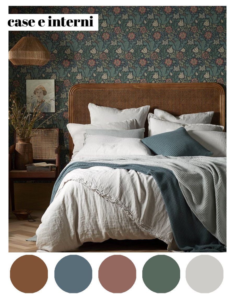 Chambre à coucher : Vienna Straw and Wallpaper - Couleurs