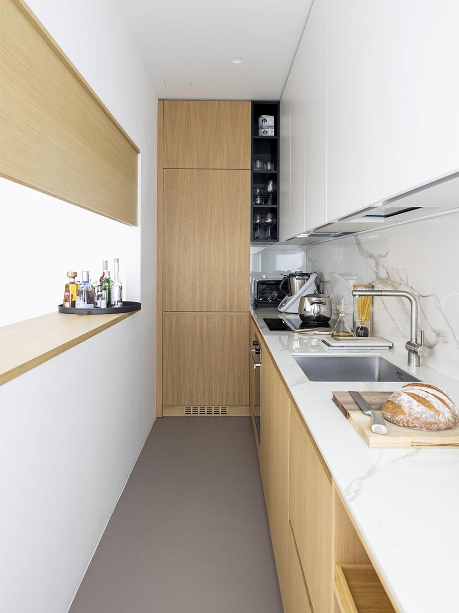 cuisine longue et étroite