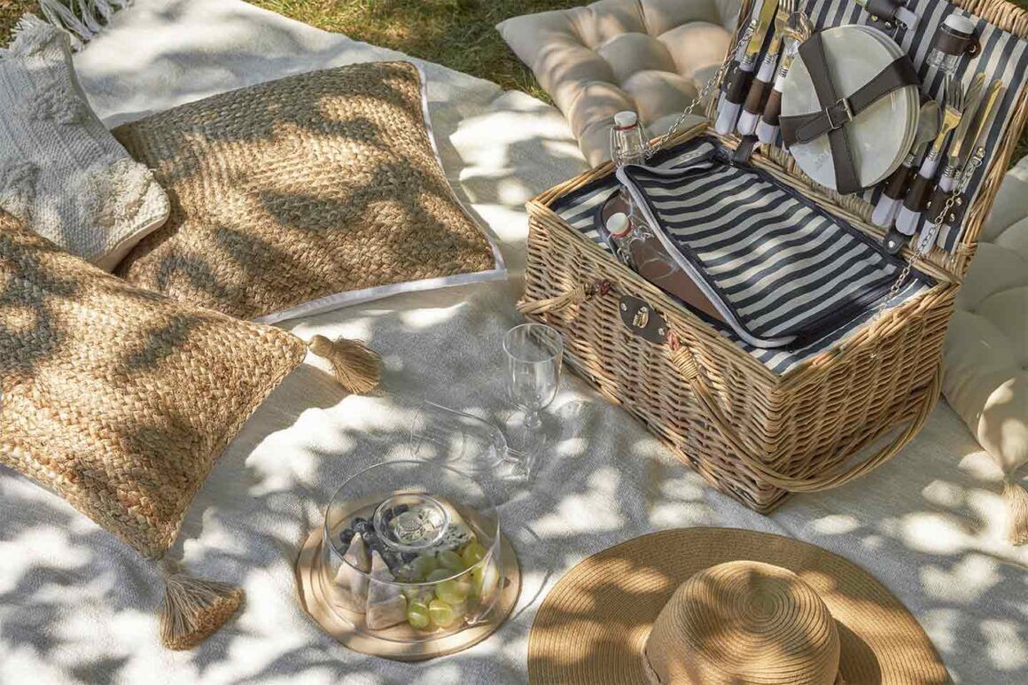 pique-niques d'été dans le jardin