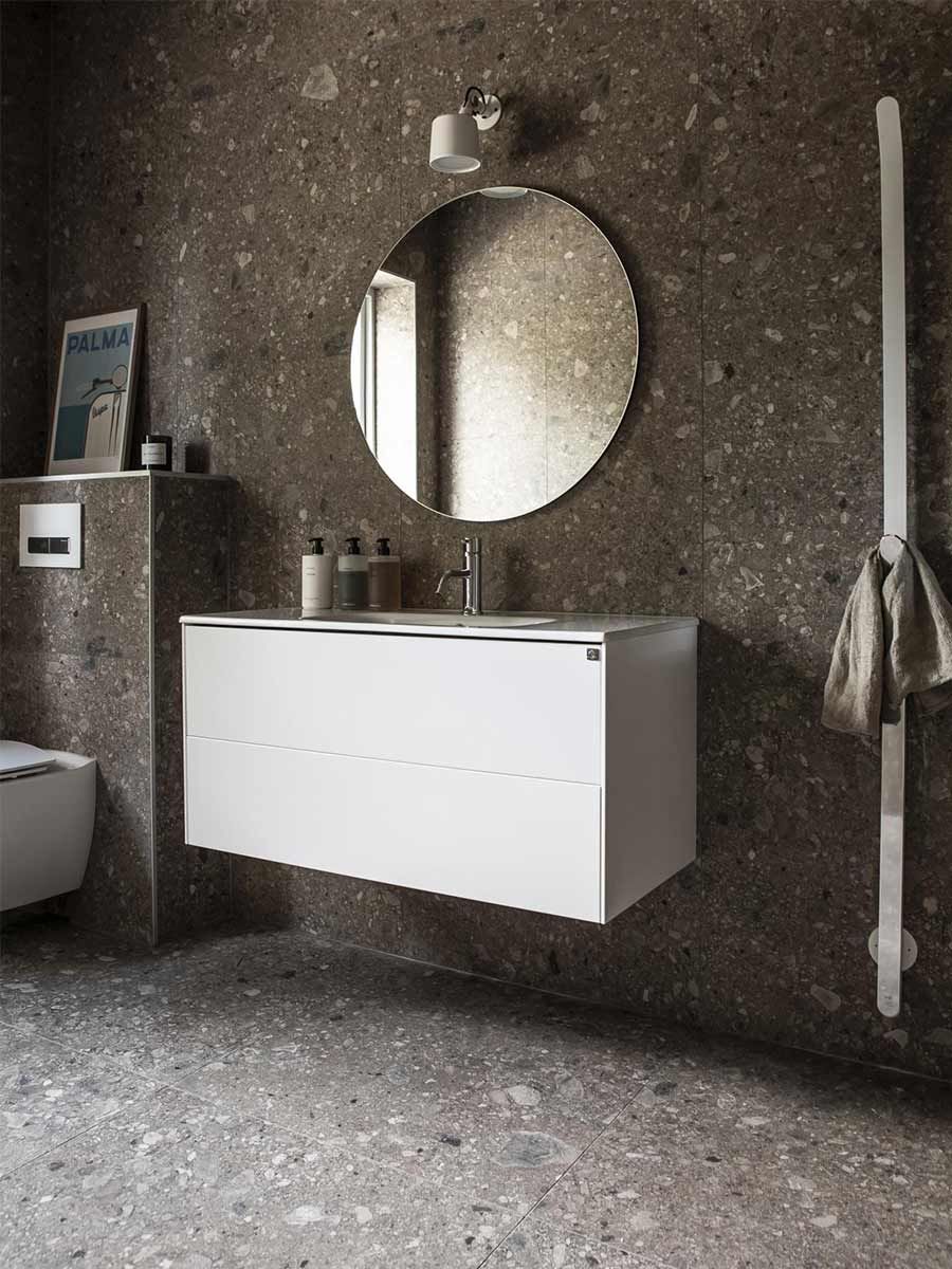 salle de bain moderne maison contemporaine en Suède