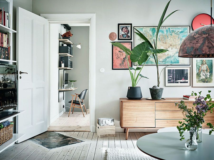 Vert menthe et couleurs neutres pour une rénovation de maison de style scandinave et vintage