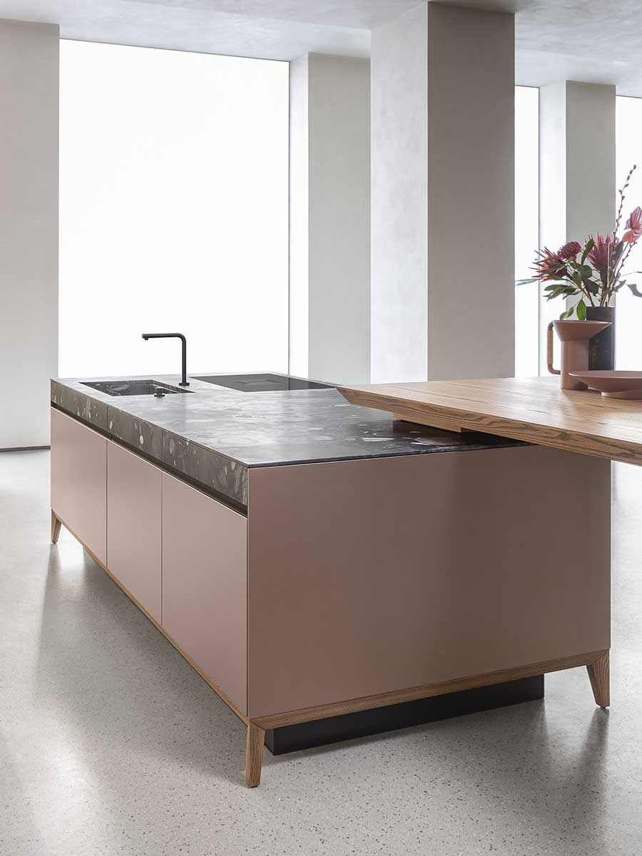 La cuisine SEI d'Euromobil conçue par Marc sadler