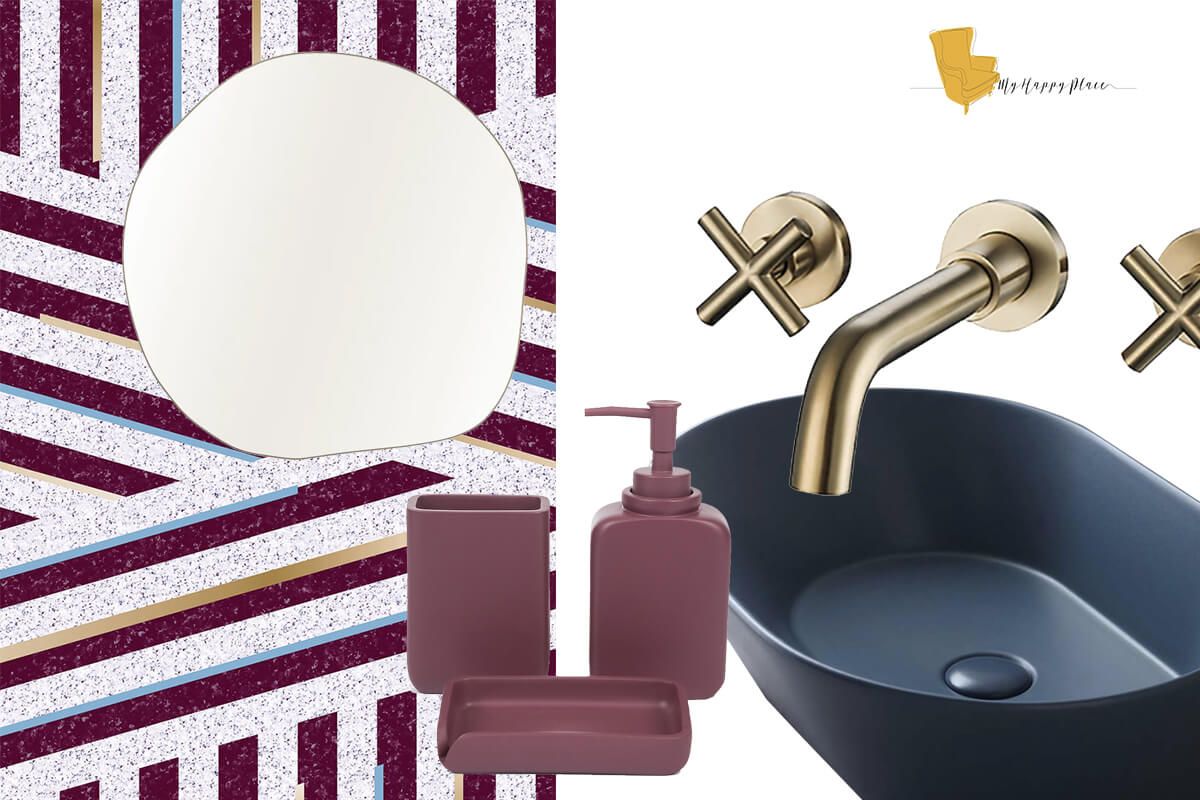 moodboard salle de bain couleurs idées