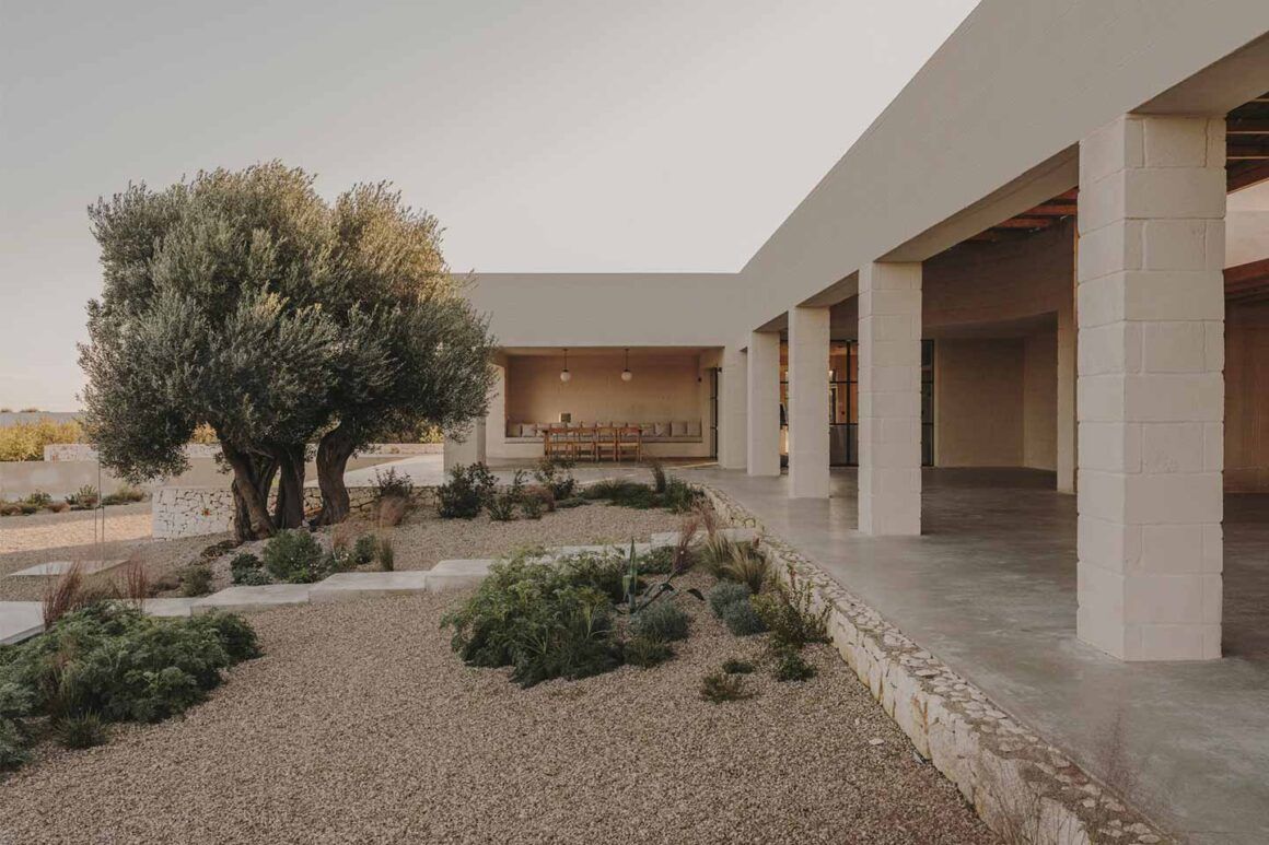 villa construite en tuf