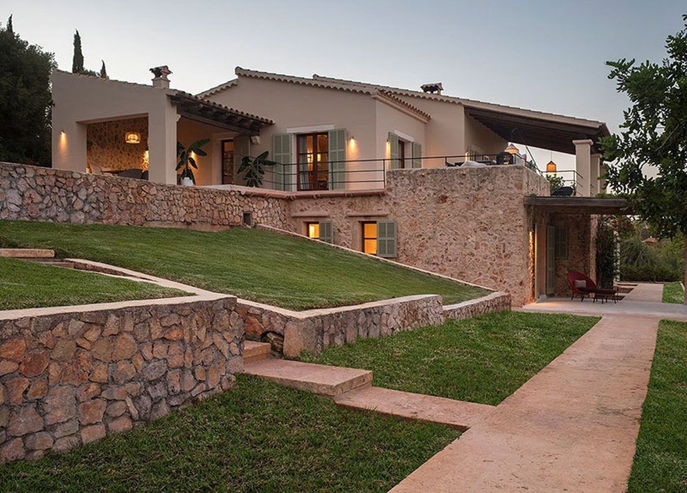 Maison moderne de style méditerranéen sur l'île de Majorque