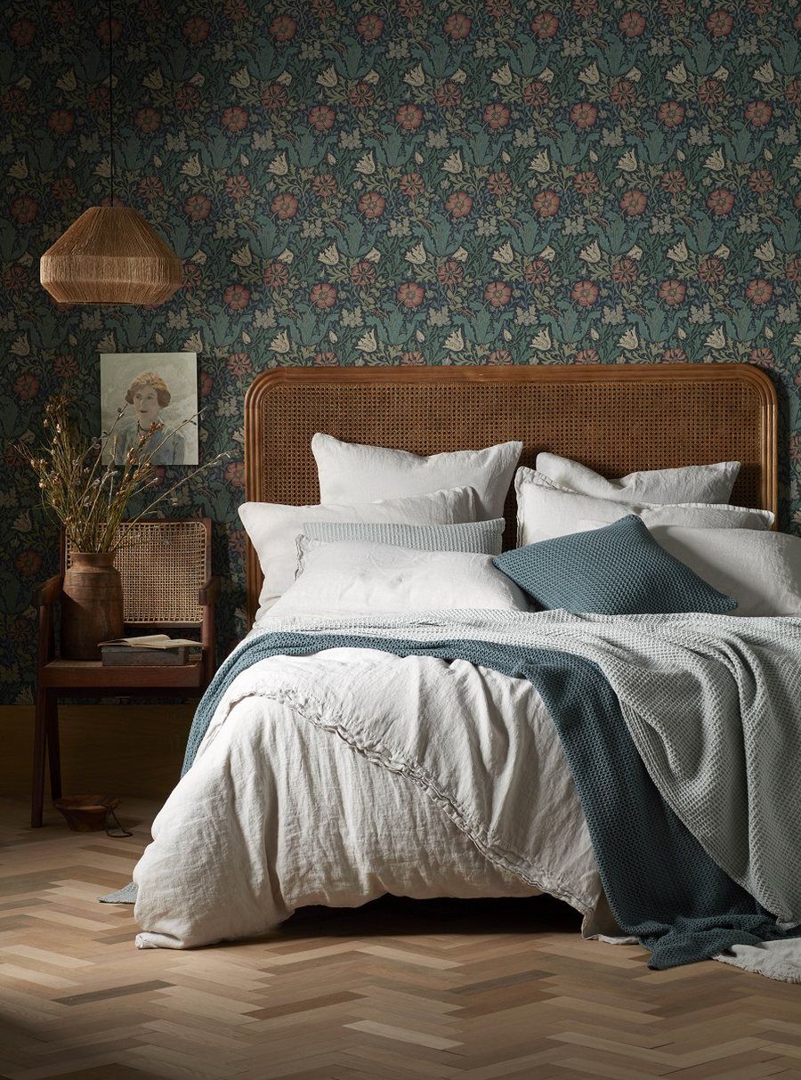 Chambre à coucher : Vienne paille et papier peint - Copier le style