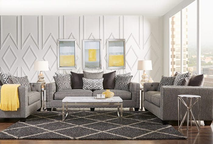 Les styles de meubles de salon : un salon moderne.