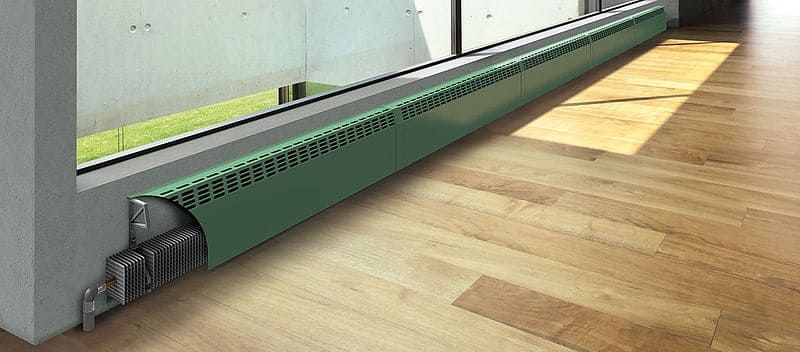 Exemple de système de chauffage par plinthe.