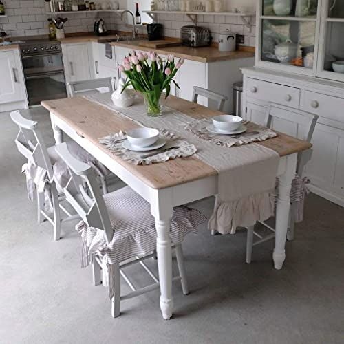Cuisine de style shabby chic.