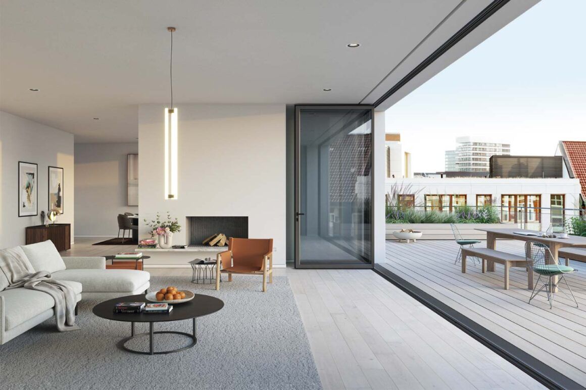 nouvelle génération de coulissants pliants Schüco AS FD