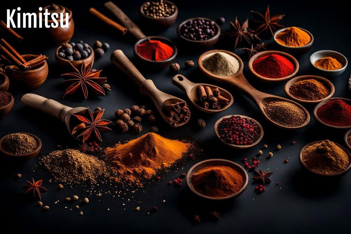 Épices indiennes, trésors d'histoire et de saveurs, éveillent la cuisine de leurs couleurs riches.