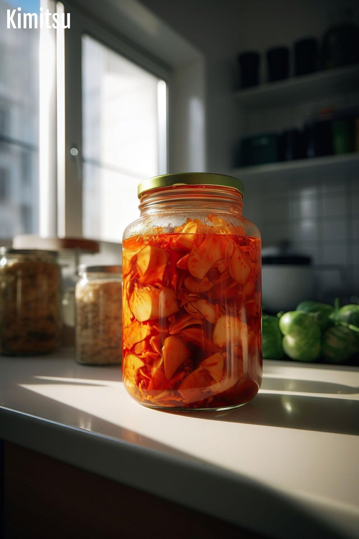 Kimchi maison prêt à savourer. Conservez pour sublimer vos plats toute l'année.