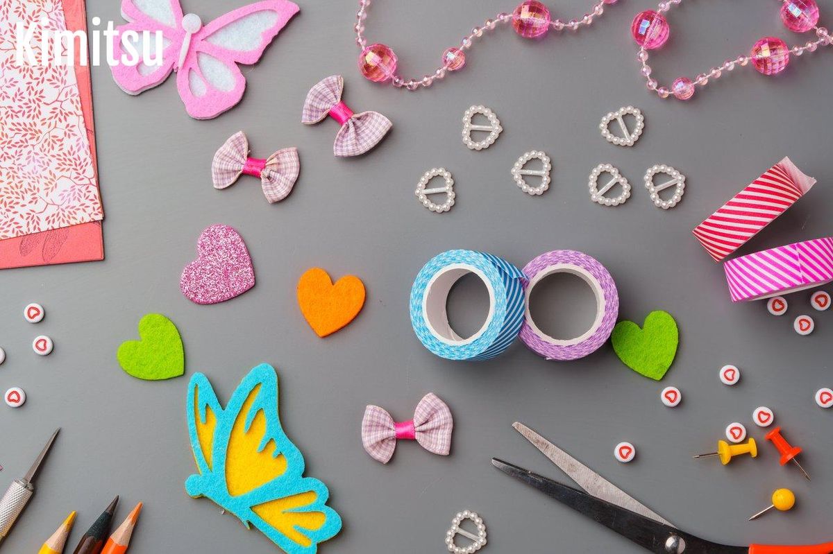 Matériel de bricolage pour une décoration DIY de chambre d’enfant, idéal pour un kids room diy decor créatif.