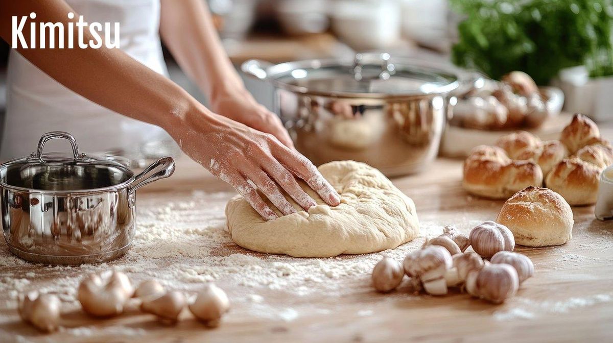 Préparez-vous pour le Pastis Gascon avec une pâte délicieusement pétrie.