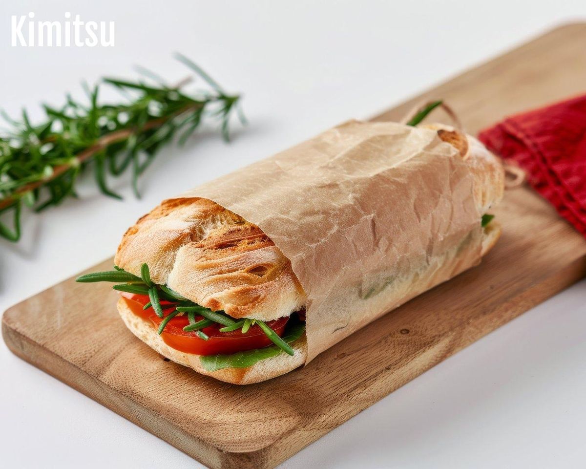 Un pan bagnat prêt pour un pique-nique estival sous le soleil niçois.