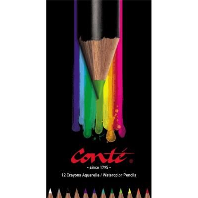 12 crayons de couleur aquarelle Conté