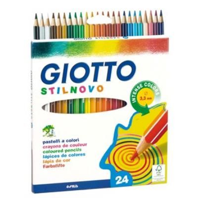 24 Crayons de couleur GIOTTO mines solides