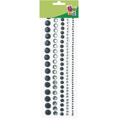 5 bandes de strass adhésifs - Violet - Graine créative