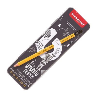 6 X Crayons graphite