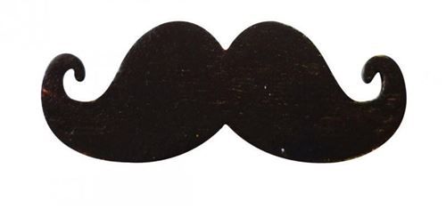 8 moustaches adhésives en bois - 17mm - Graine créative