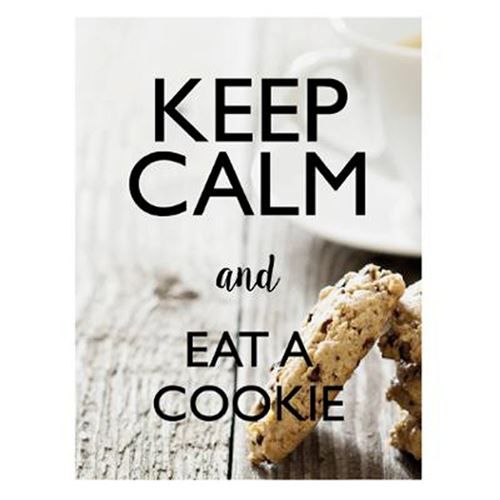 Atmosphera Créateur d'intérieur - Sticker Mural Keep Calm Cookie 30x40cm Multicolore