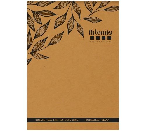 Bloc de feuilles Kraft - A5 - 100 feuilles