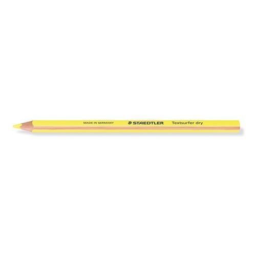 Boîte 12 crayons surligneurs secs fluo Staedtler Jaune