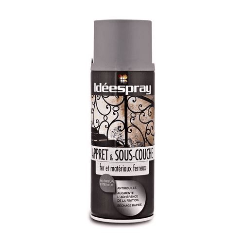 Bombe de peinture apprêt sous couche fer et métal - Sinto