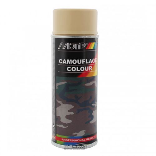 Bombe de peinture de camouflage - beige - Motip