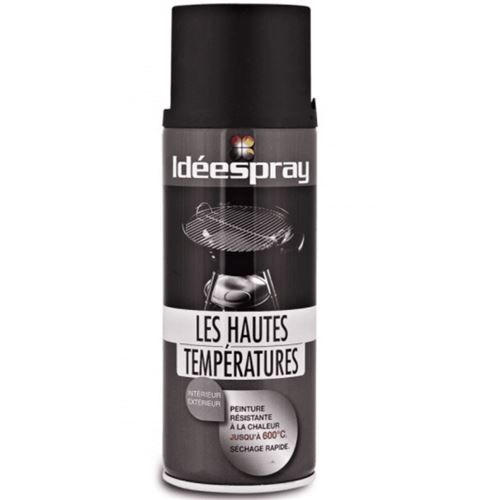 Bombe de peinture haute température noir - Sinto