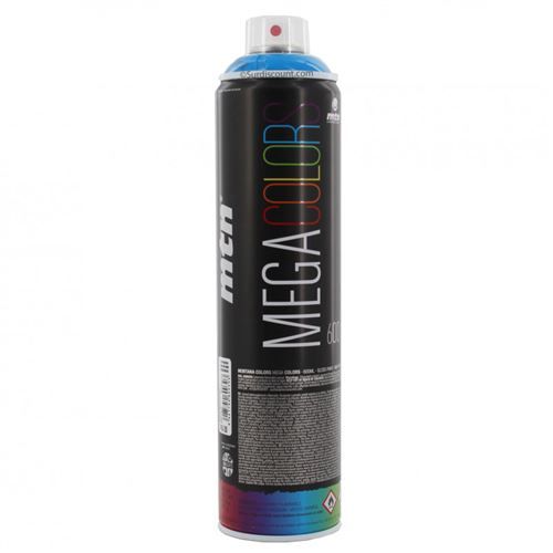 Bombe de peinture mega 600ml - bleu electrique - Mtn