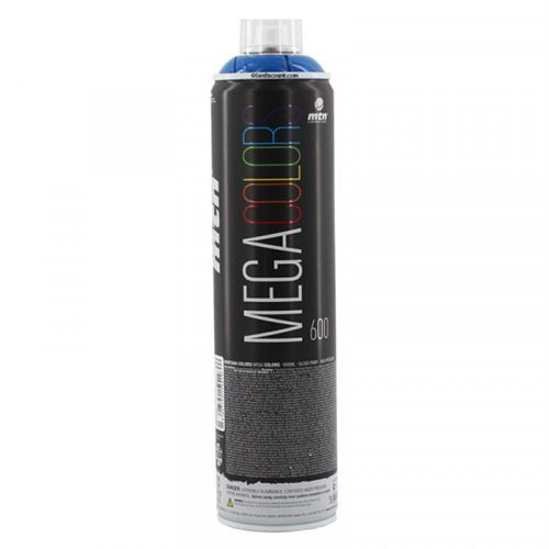 Bombe de peinture mega 600ml - Bleu foncé - Mtn