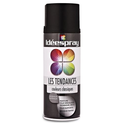 Bombe de peinture - noir satiné - Sinto