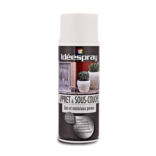 Bombe de peinture sous couche bois matériaux poreux - Sinto