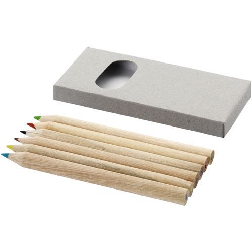 Bullet - Crayons de couleur (6 pièces) (Taille unique) (Marron) - UTPF475