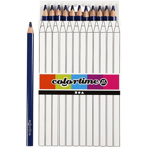 Colortime crayons Jumbo5 mm recharge marine 12 pièces