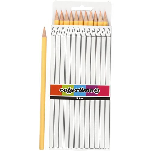 Colortime recharge crayons 3 mm 17 cm beige 12 pièces