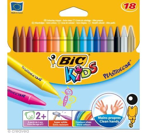 Craies de coloriage Bic Kids Plastidecor - 18 craies