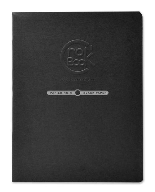 CroK BooK de 20 feuilles Clairefontaine 17 x 22 cm Noir