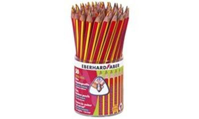 EBERHARD FABER - crayons de couleurs arc-en-ciel"TRICKI DICKI"mine multicore, largeur de tracé: 4,0 mm, longueur: 175 mm, avec zone Grip, laqué contenu: 50 pièces