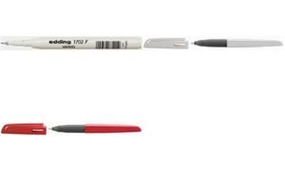 edding - stylo feutre 1700 VARIO, rouge,couleur du corps:blanc